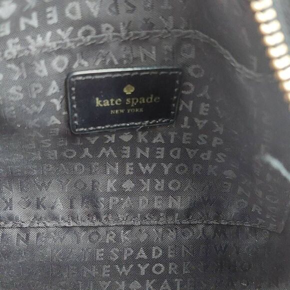 Kate Spade Bridgewater Drive Looloo Crossbody Black White Watercolor Rose - Picture 9 of 13